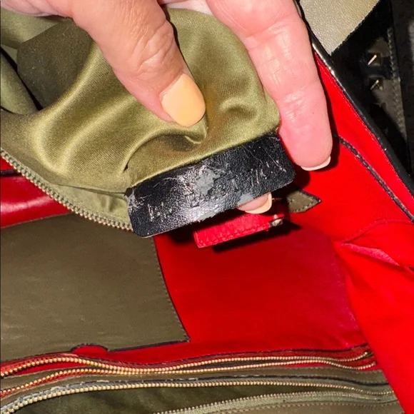 Valentino Camo Leather/Canvas Tote - Picture 9 of 16